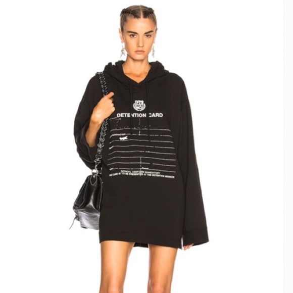 Rihanna Detention Hoodie Dress 